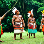 **

"A vibrant gathering of Brazilian indigenous people in the Amazon rainforest, fully clothed in traditional attire, participating in a cultural celebration with music and dance, lush green background, perfect anatomy, natural proportions, safe for work, appropriate content, family-friendly, professional photography, high quality"

**